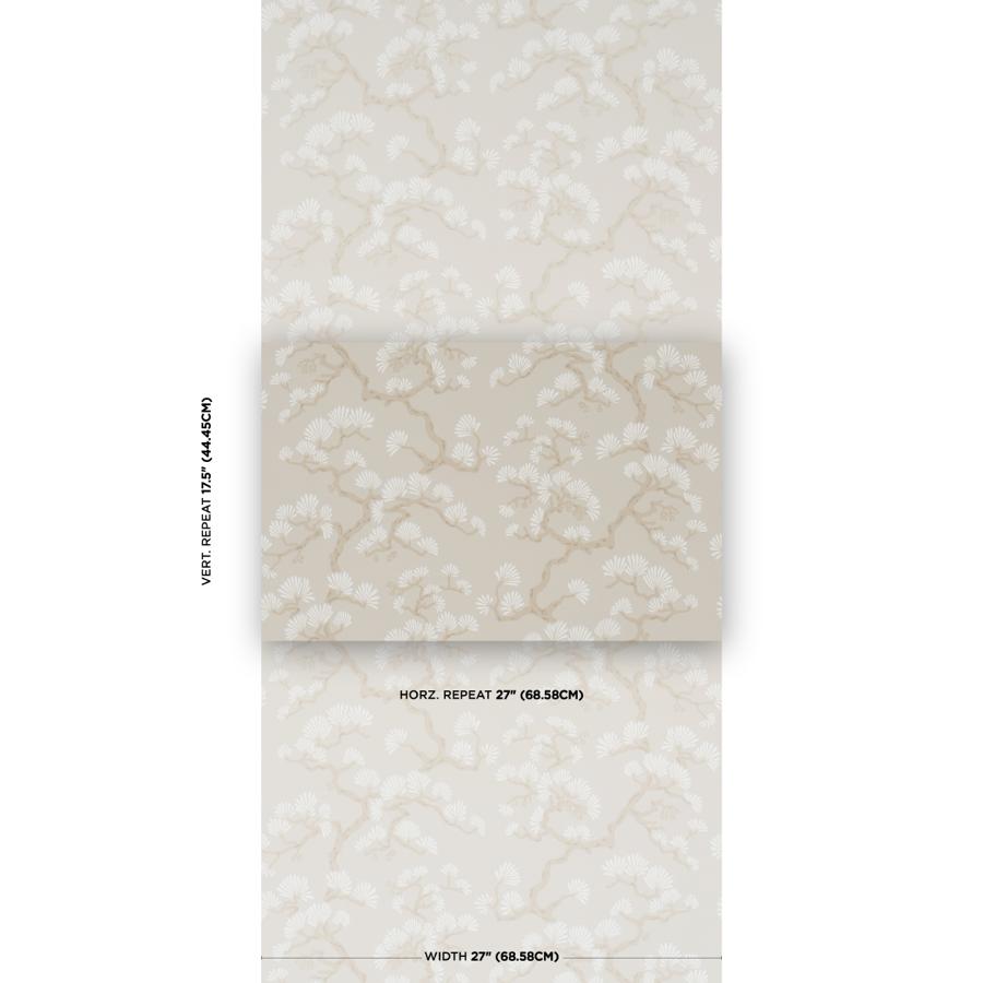 Purchase 5018331 | Hinata, Stone - Schumacher Wallpaper