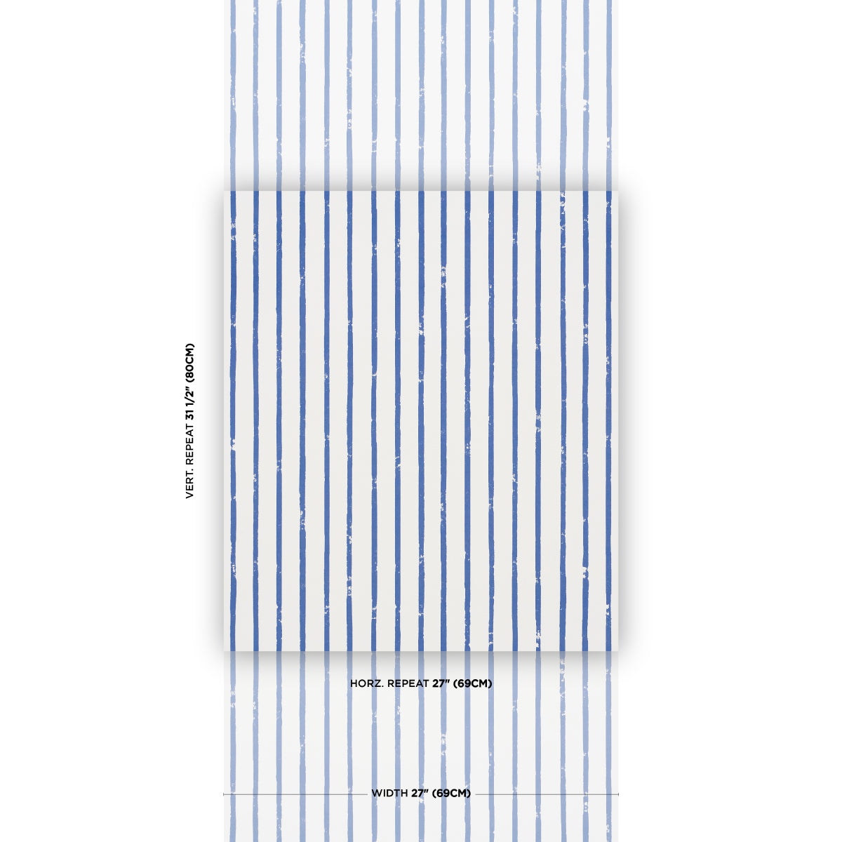 Purchase 5018350 | Springs Stripe, Navy - Schumacher Wallpaper