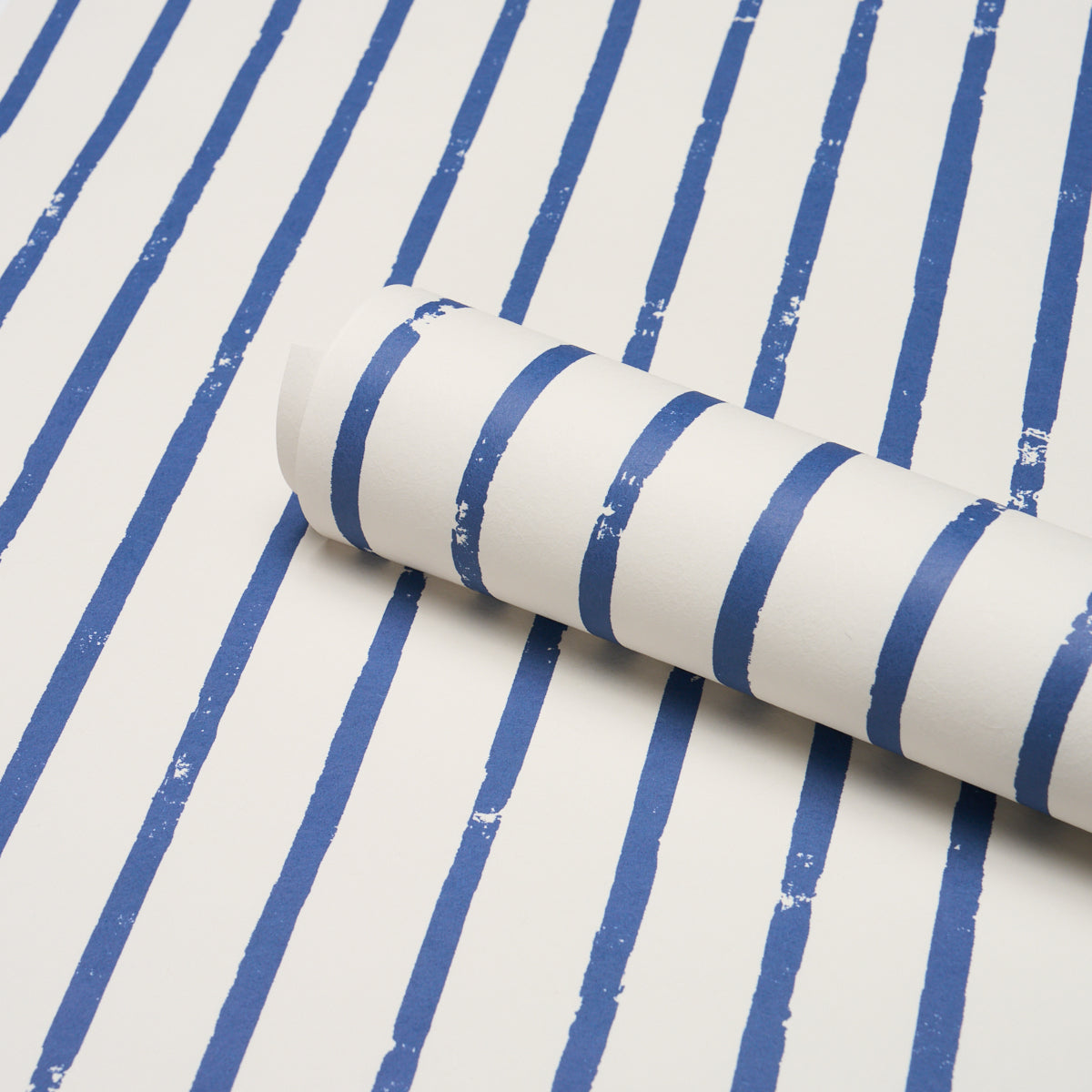 Purchase 5018350 | Springs Stripe, Navy - Schumacher Wallpaper