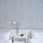 Purchase 5018350 | Springs Stripe, Navy - Schumacher Wallpaper