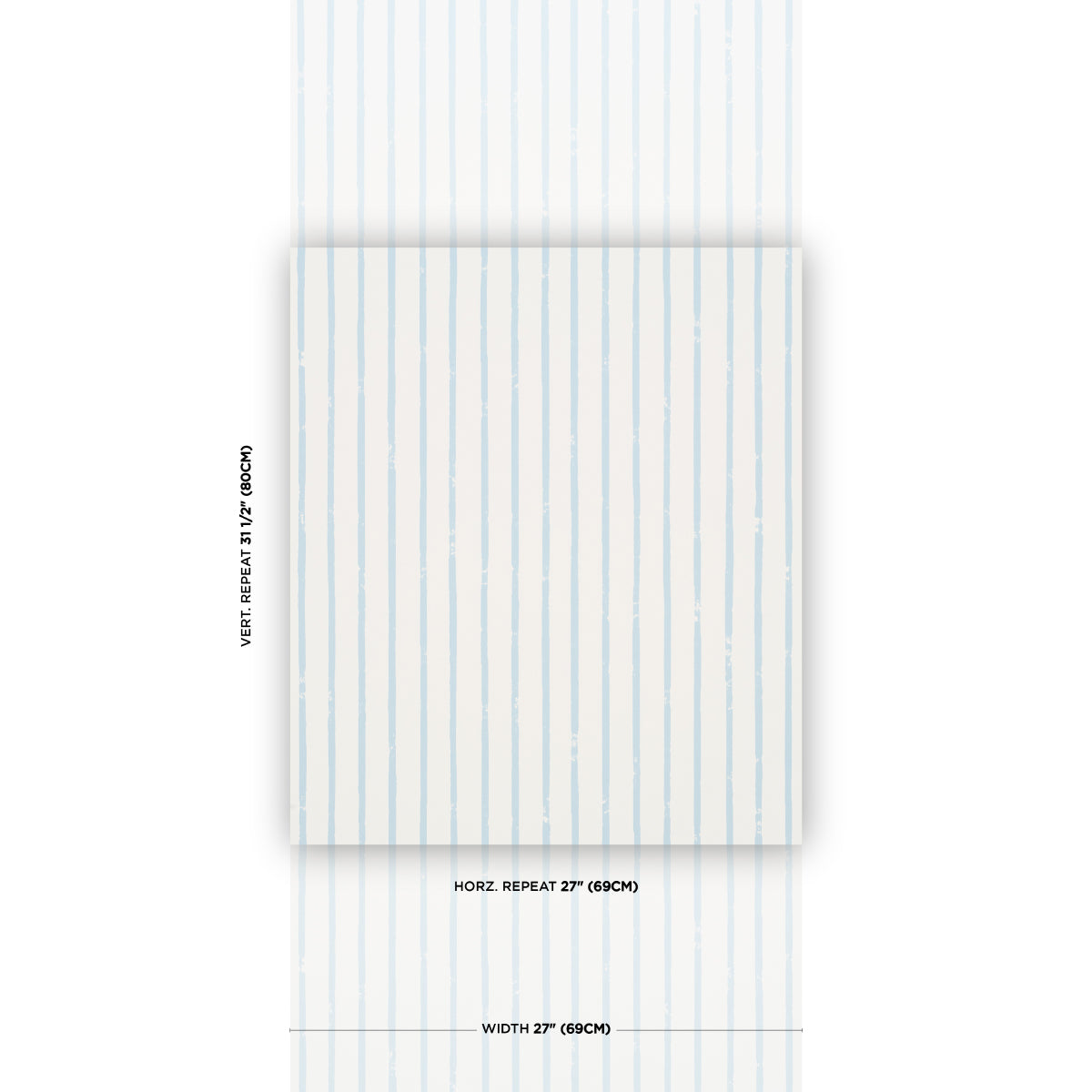 Purchase 5018352 | Springs Stripe, Sky - Schumacher Wallpaper