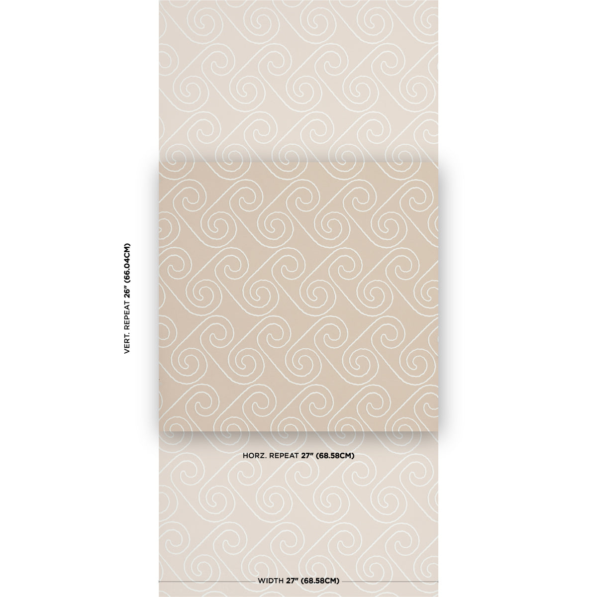 Purchase 5018360 | Fortuna, Light Beige - Schumacher Wallpaper