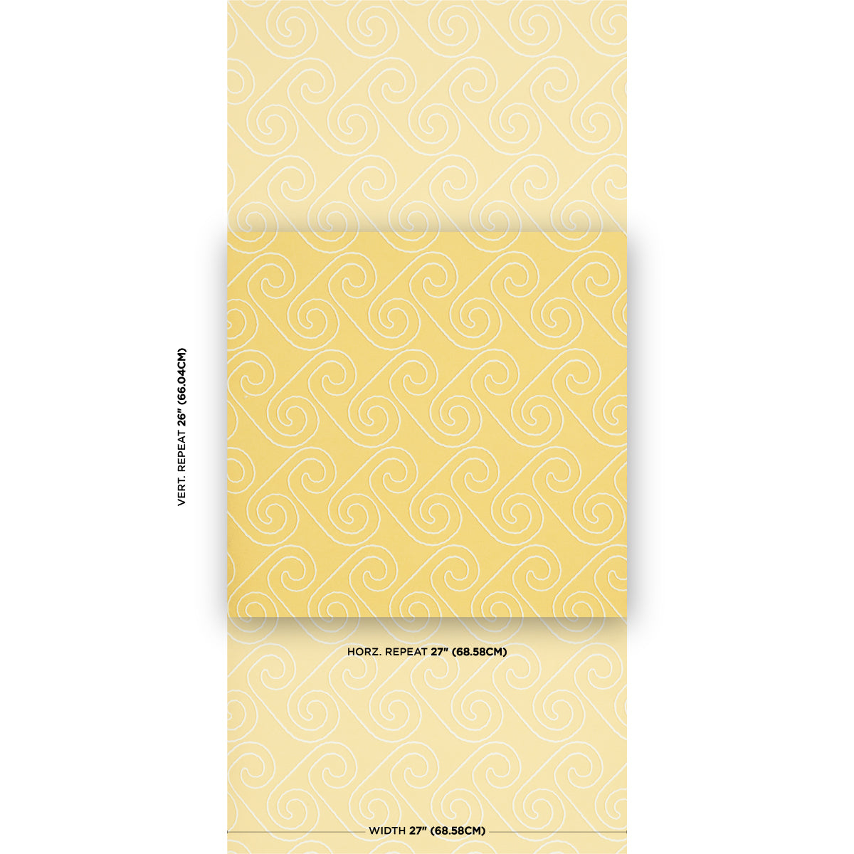Purchase 5018361 | Fortuna, Light Yellow - Schumacher Wallpaper