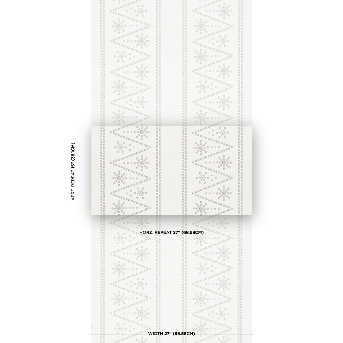 Purchase 5018370 | The Pearlies, Silver - Schumacher Wallpaper