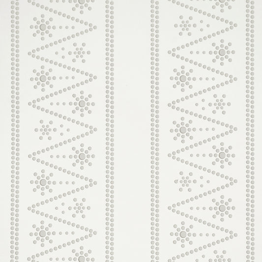 Purchase 5018370 | The Pearlies, Silver - Schumacher Wallpaper