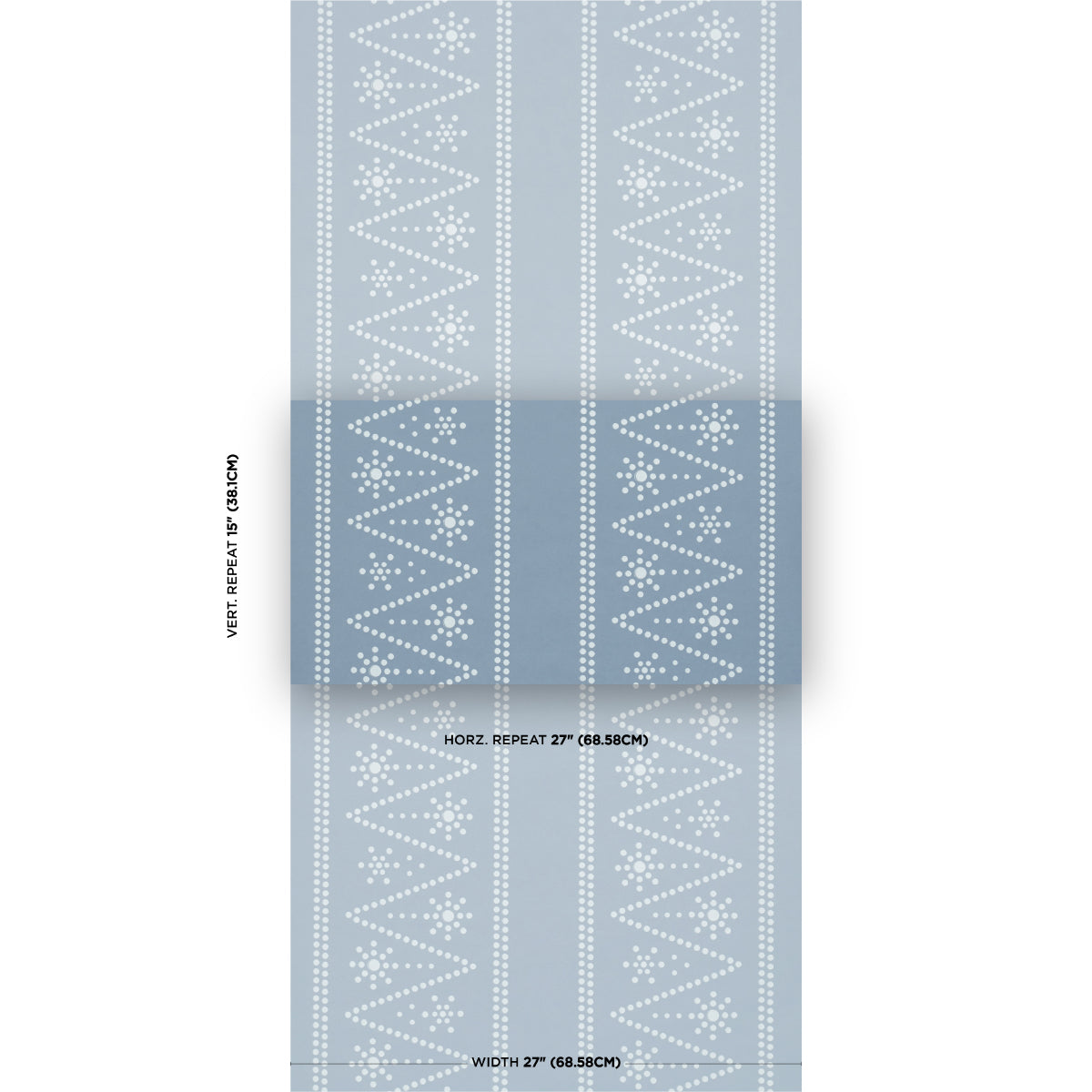 Purchase 5018372 | The Pearlies, Soft Blue - Schumacher Wallpaper