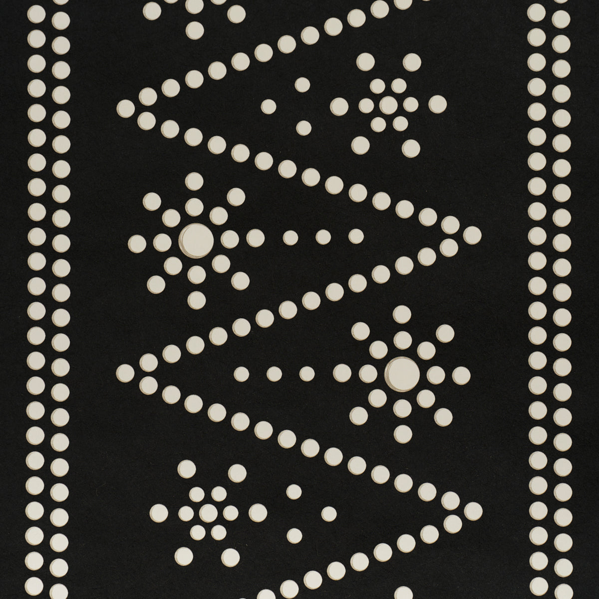 Purchase 5018373 | The Pearlies, Black - Schumacher Wallpaper