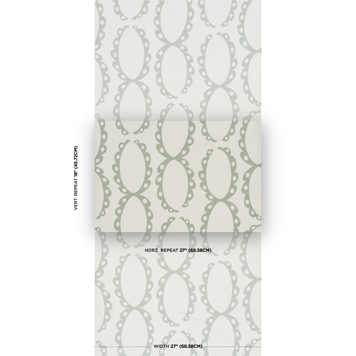 Purchase 5018382 | The Saints, Cool Green - Schumacher Wallpaper