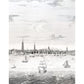 Purchase 5018390 | Philadelphia Harbor 3 Panel Set, Black - Schumacher Wallpaper