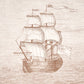 Purchase 5018391 | Philadelphia Harbor 3 Panel Set, Sepia - Schumacher Wallpaper