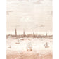 Purchase 5018391 | Philadelphia Harbor 3 Panel Set, Sepia - Schumacher Wallpaper