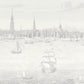 Purchase 5018392 | Philadelphia Harbor 3 Panel Set, Grey - Schumacher Wallpaper