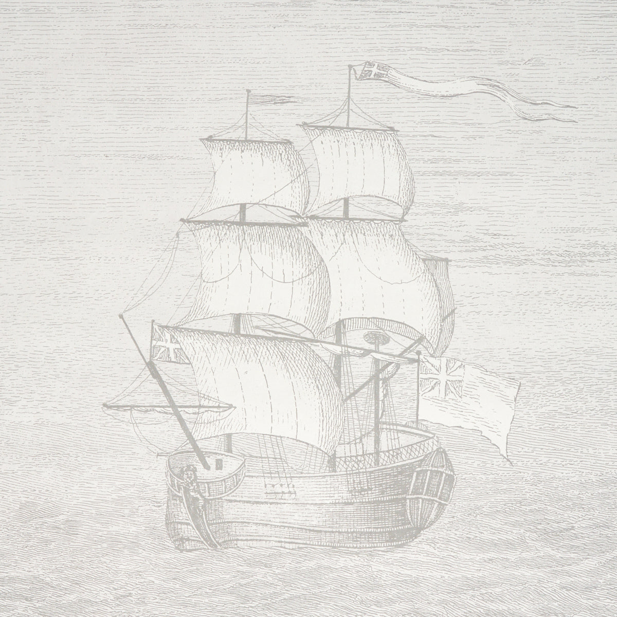 Purchase 5018392 | Philadelphia Harbor 3 Panel Set, Grey - Schumacher Wallpaper