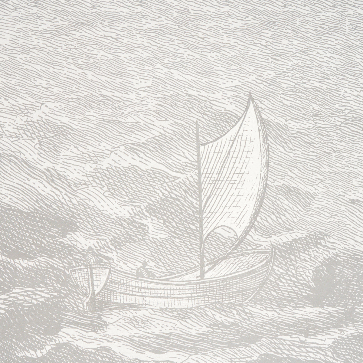 Purchase 5018392 | Philadelphia Harbor 3 Panel Set, Grey - Schumacher Wallpaper