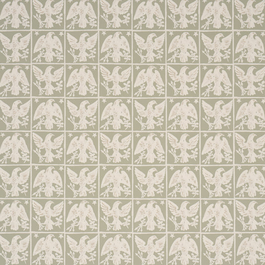 Purchase 5018400 | Barton'S Eagle Hand Print, Green - Schumacher Wallpaper