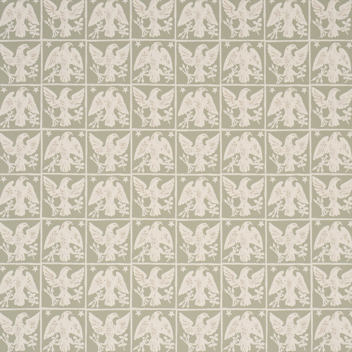 Purchase 5018400 | Barton'S Eagle Hand Print, Green - Schumacher Wallpaper