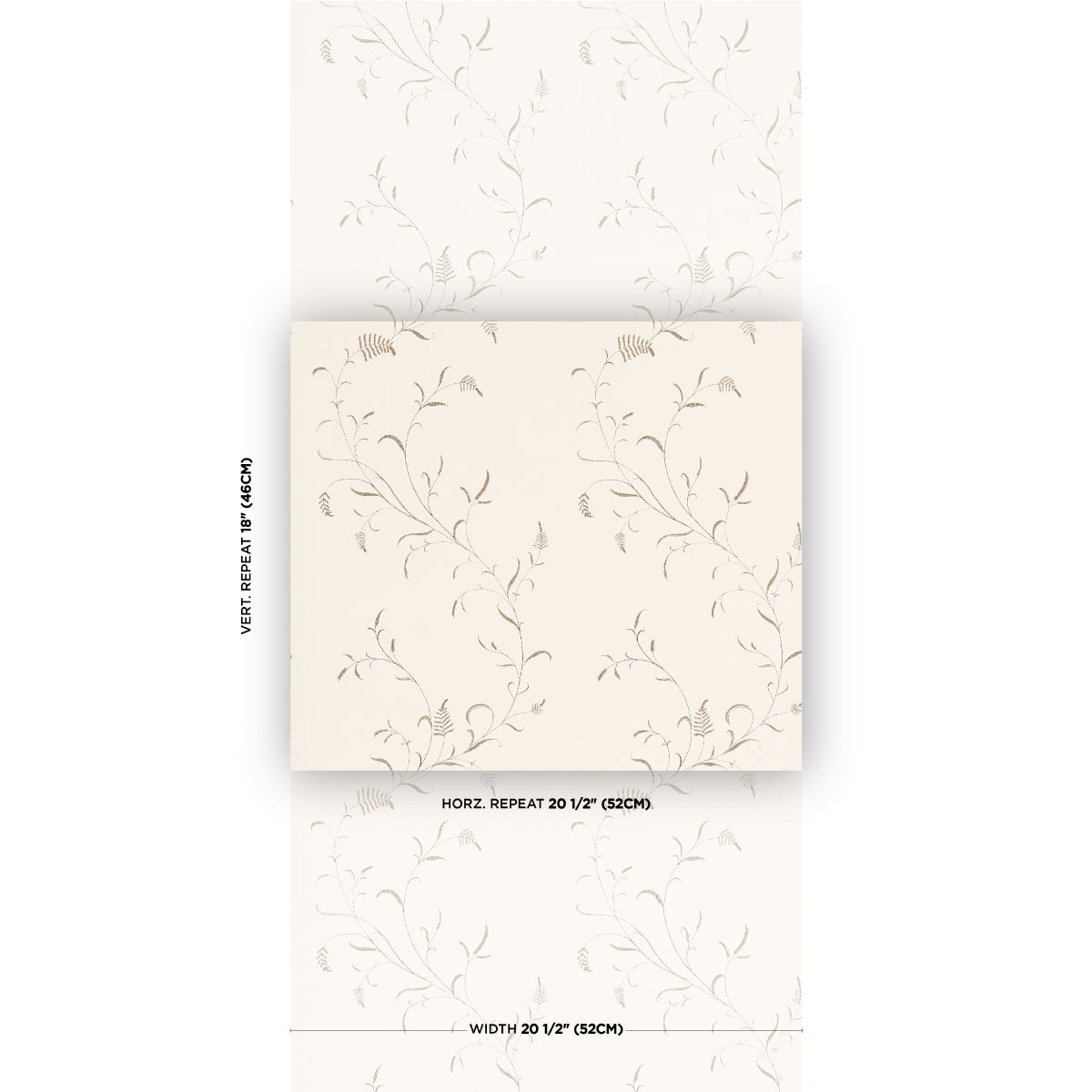Purchase 5018430 | Winding Wheat, Neutral - Schumacher Wallpaper