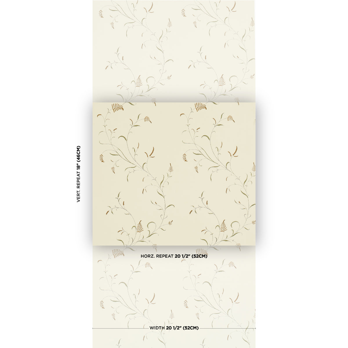 Purchase 5018431 | Winding Wheat, Green - Schumacher Wallpaper