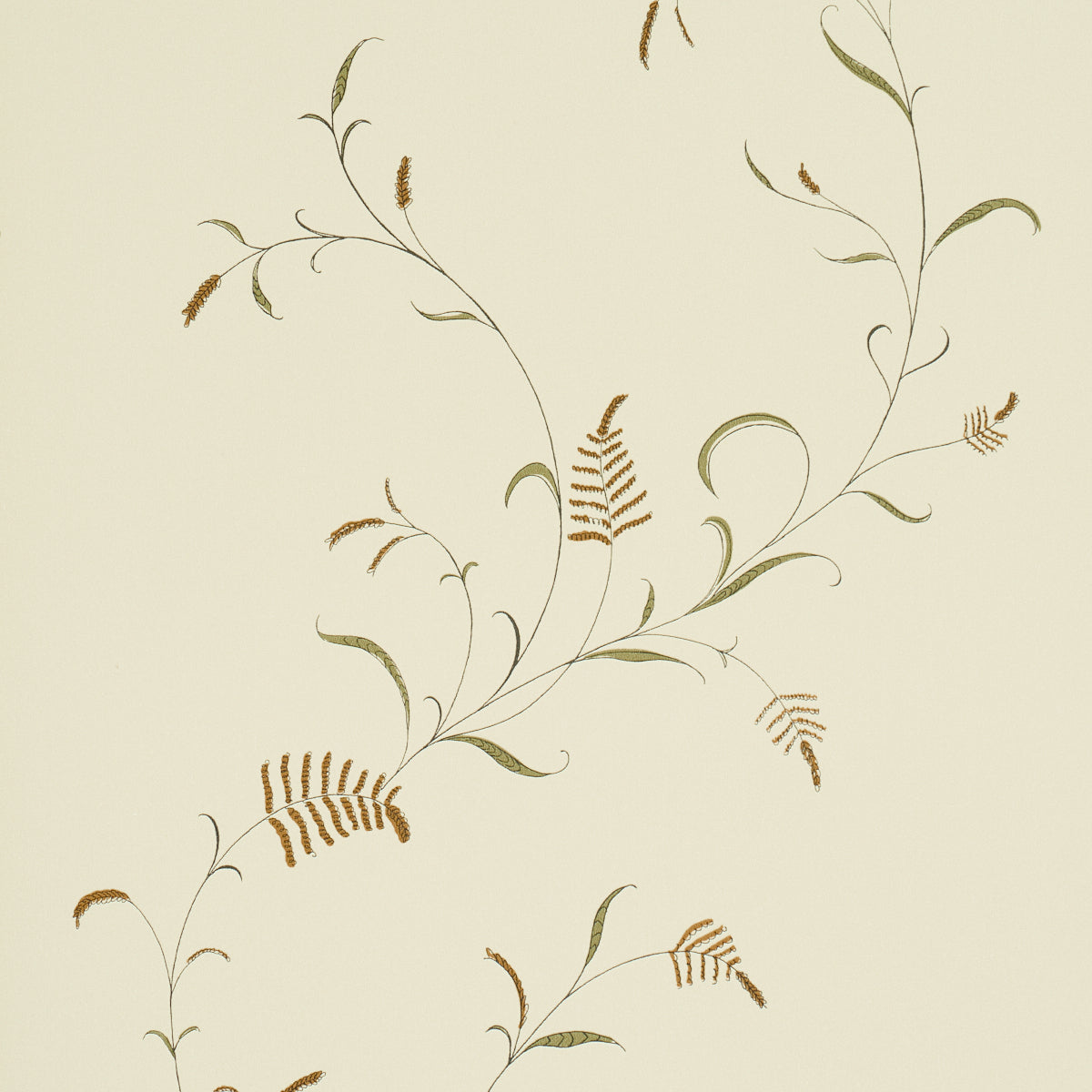 Purchase 5018431 | Winding Wheat, Green - Schumacher Wallpaper