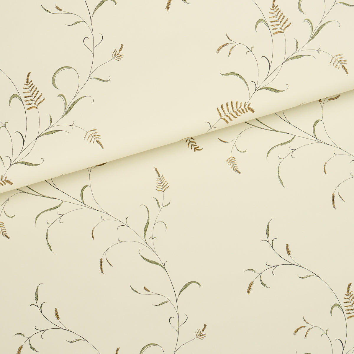 Purchase 5018431 | Winding Wheat, Green - Schumacher Wallpaper