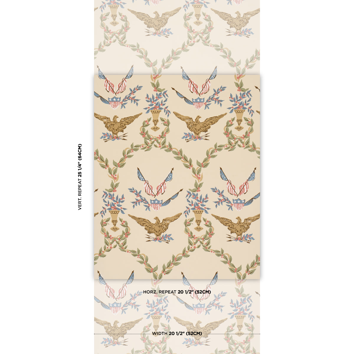 Purchase 5018440 | Liberty'S Laurels, Neutral - Schumacher Wallpaper