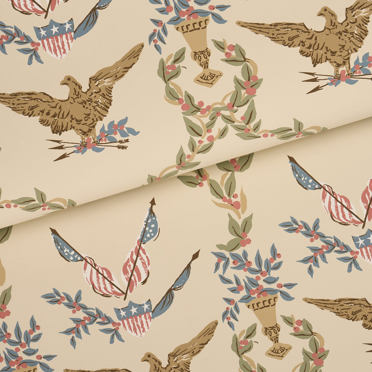 Purchase 5018440 | Liberty'S Laurels, Neutral - Schumacher Wallpaper