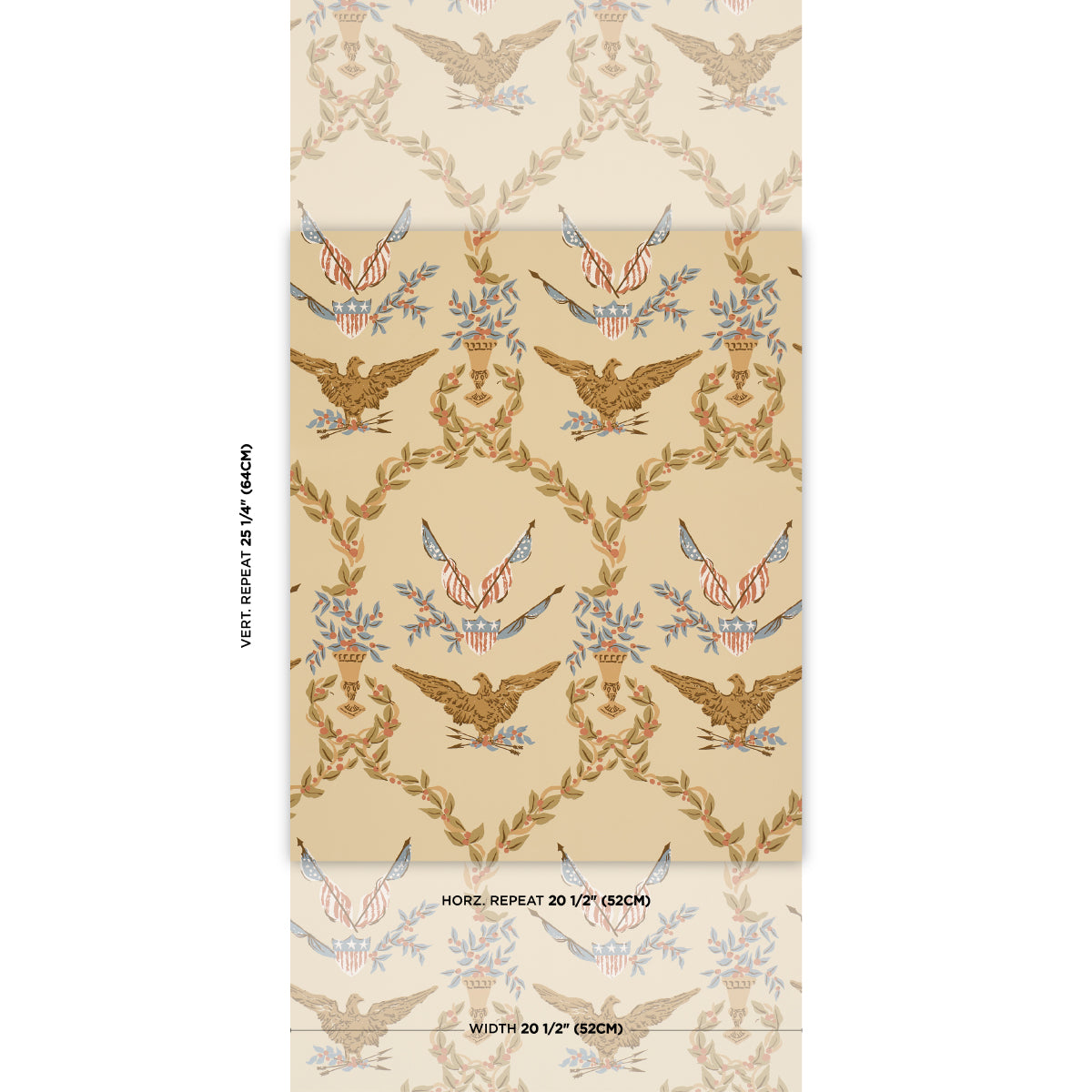 Purchase 5018442 | Liberty'S Laurels, Green - Schumacher Wallpaper