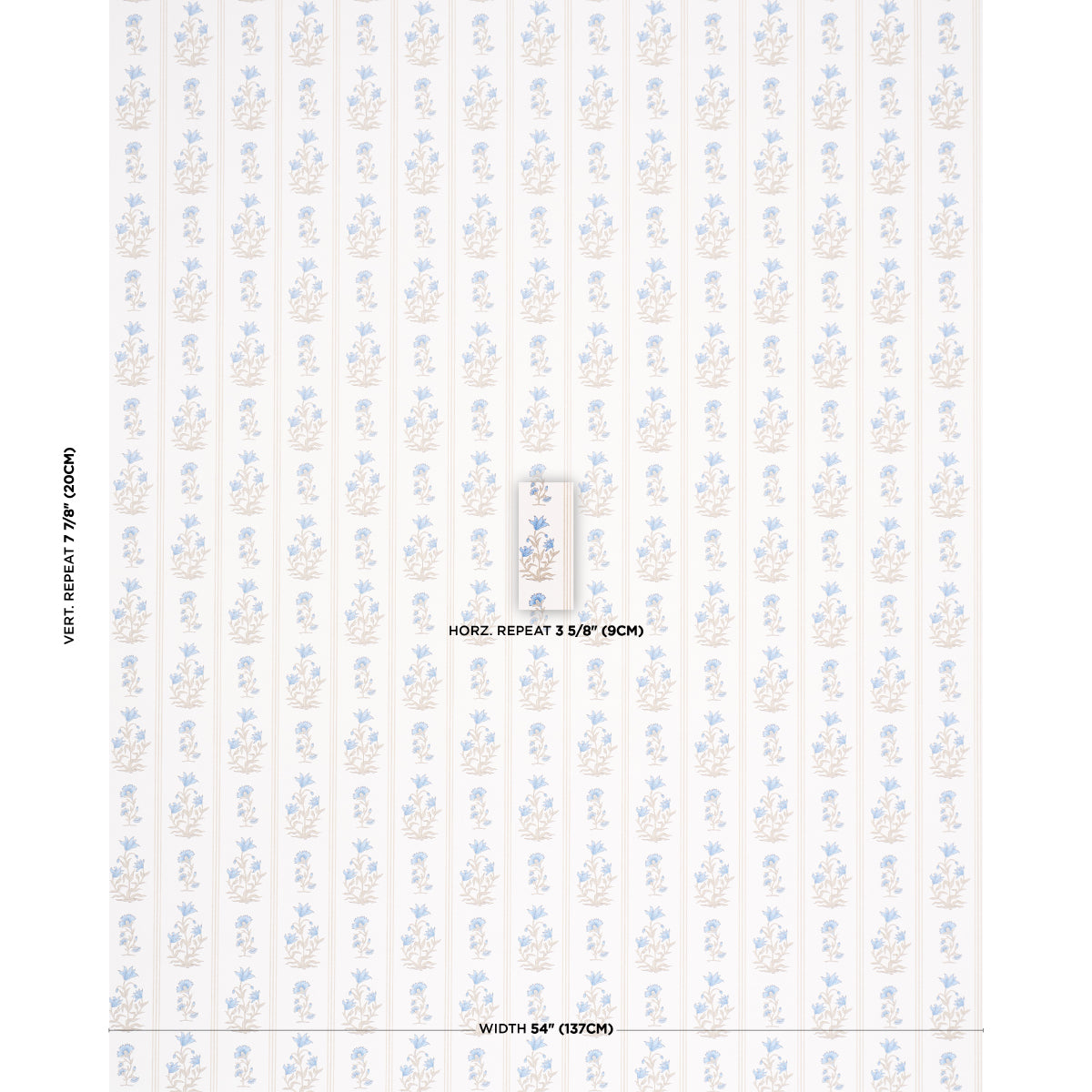 Purchase 5018472 | Ellora, Blue - Schumacher Wallpaper