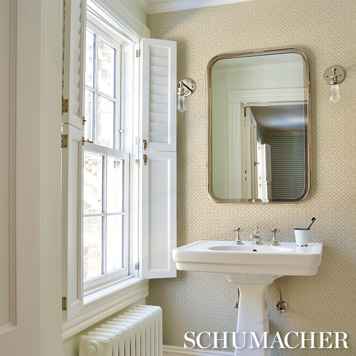 Purchase 5018481 | Laksha, Yellow - Schumacher Wallpaper