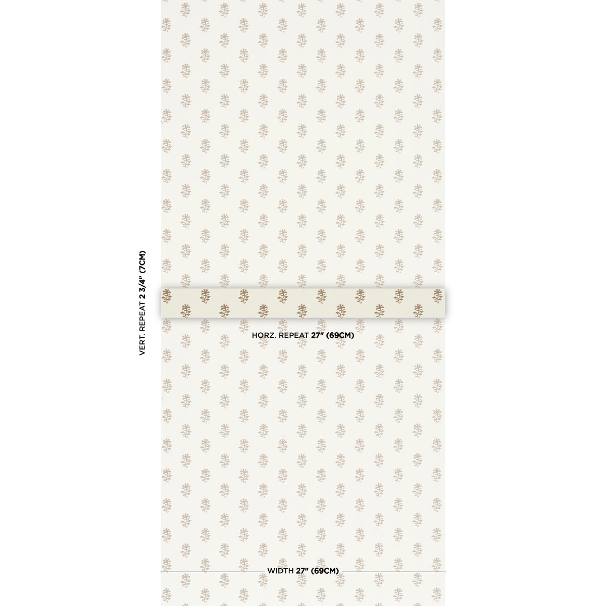 Purchase 5018500 | Iksha, Chestnut - Schumacher Wallpaper