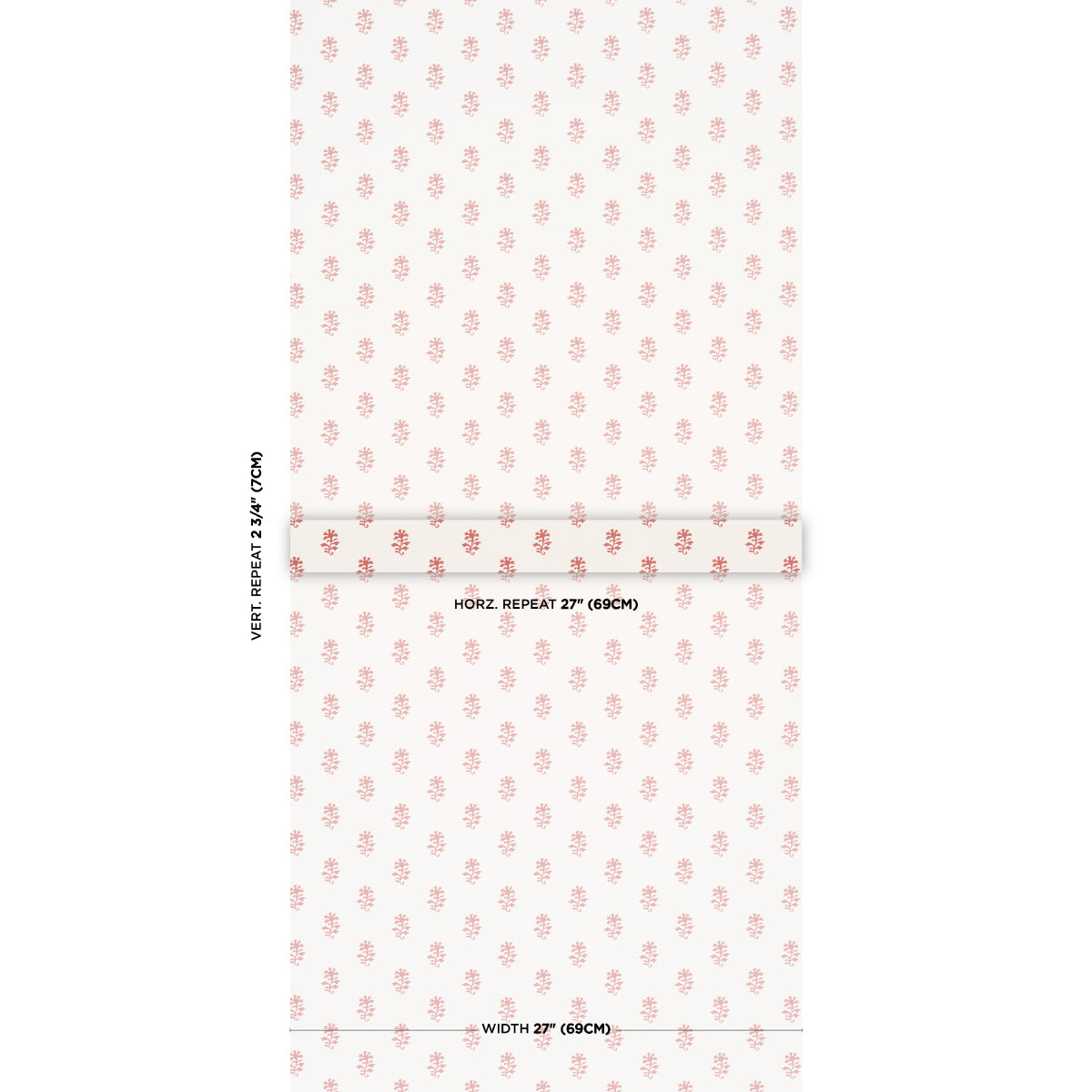 Purchase 5018501 | Iksha, Cranberry - Schumacher Wallpaper