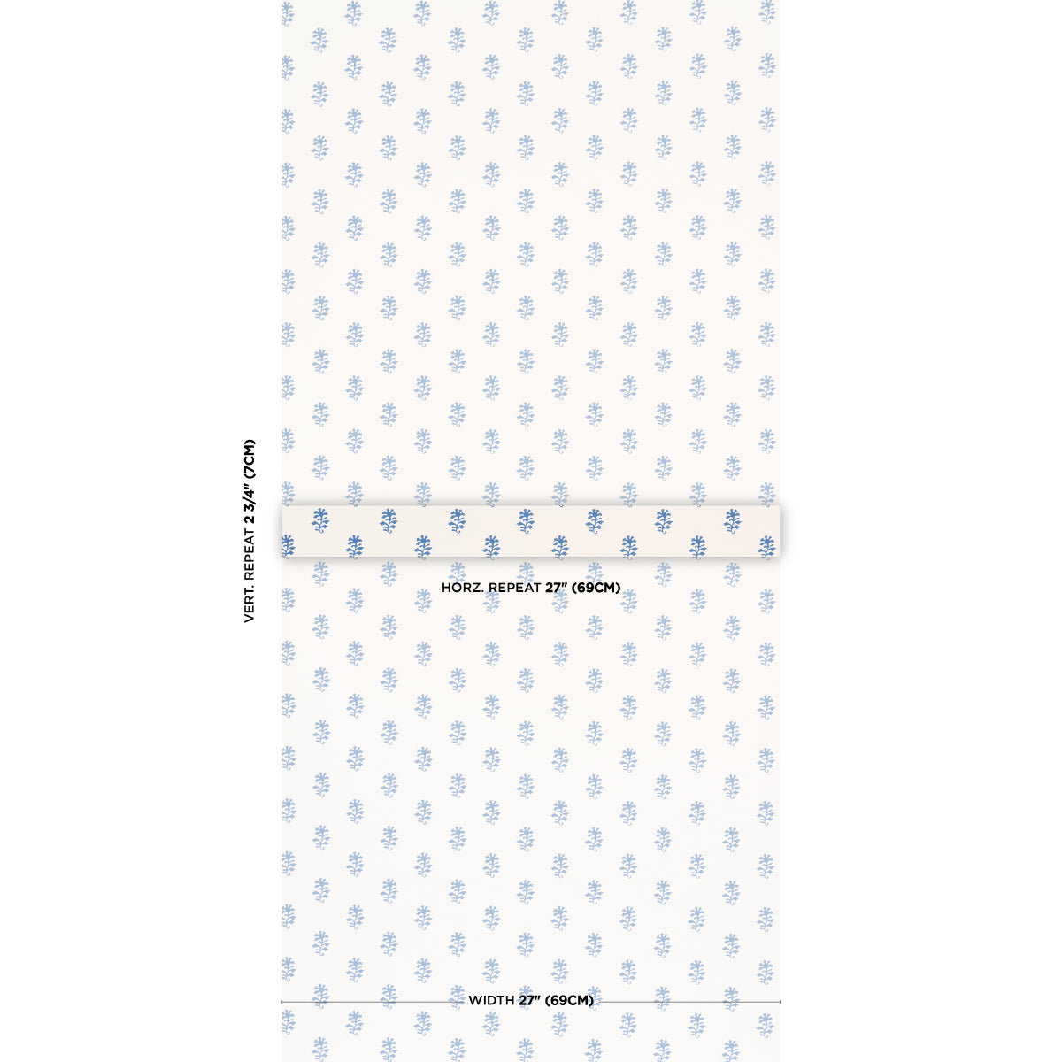 Purchase 5018502 | Iksha, Indigo - Schumacher Wallpaper