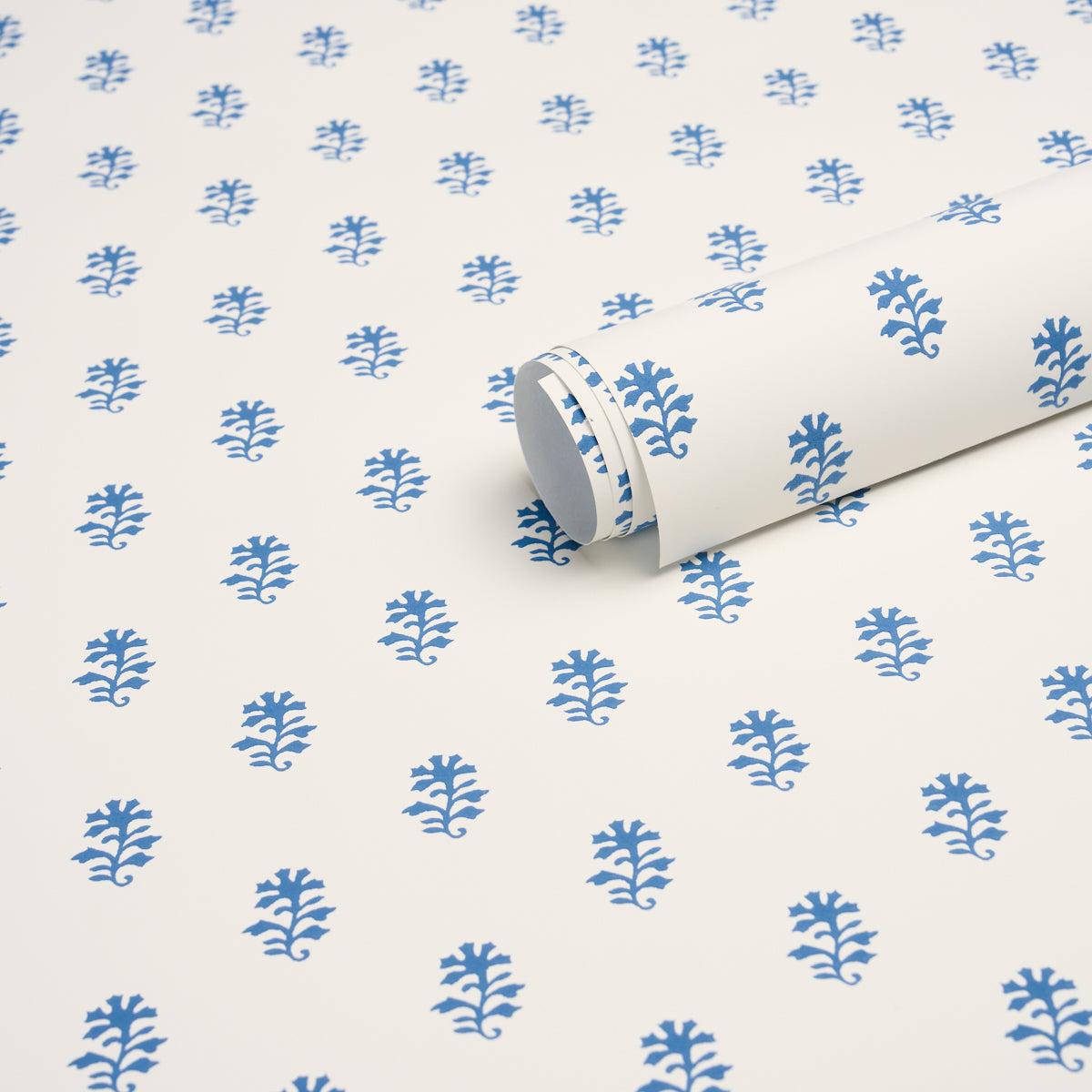 Purchase 5018502 | Iksha, Indigo - Schumacher Wallpaper