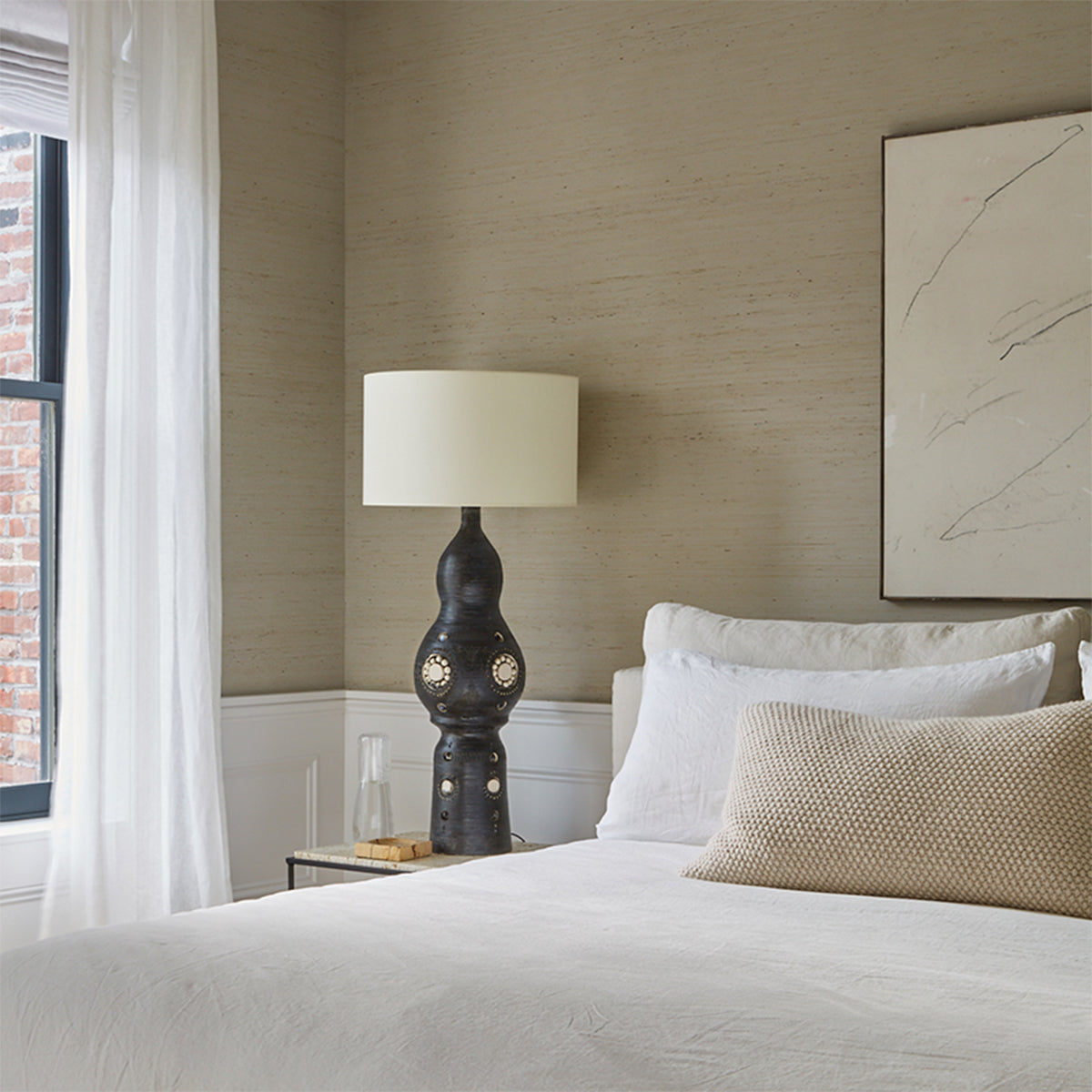 Purchase 5018510 | Han Arrowroot, Pearl - Schumacher Wallpaper