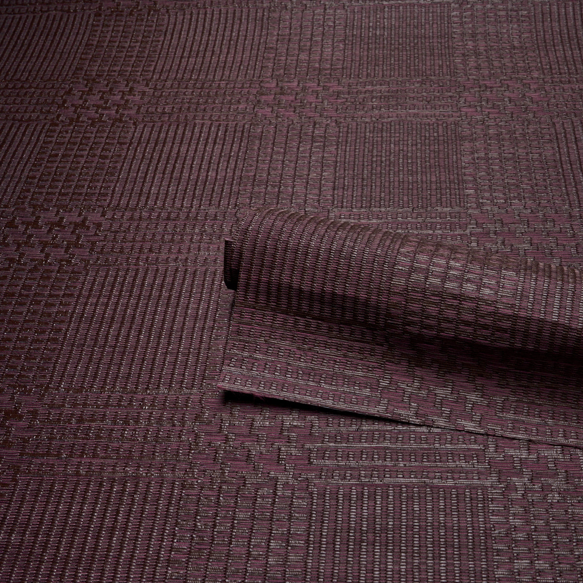 Purchase 5018581 | Fuzzy Plaid, Merlot - Schumacher Wallpaper