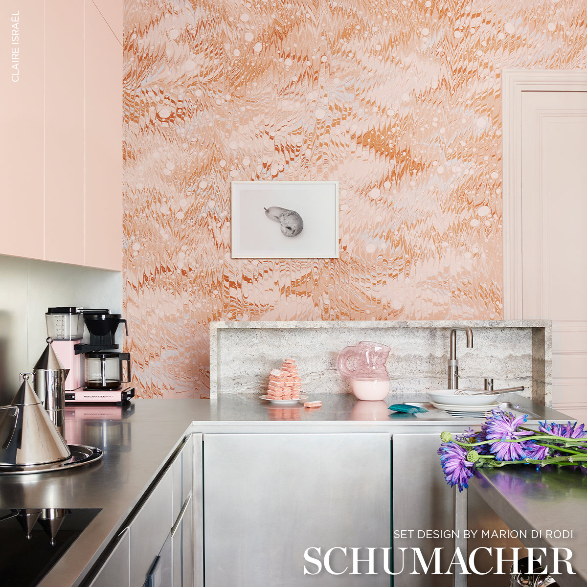 Purchase 5018590 | Mesmeric, Sand - Schumacher Wallpaper