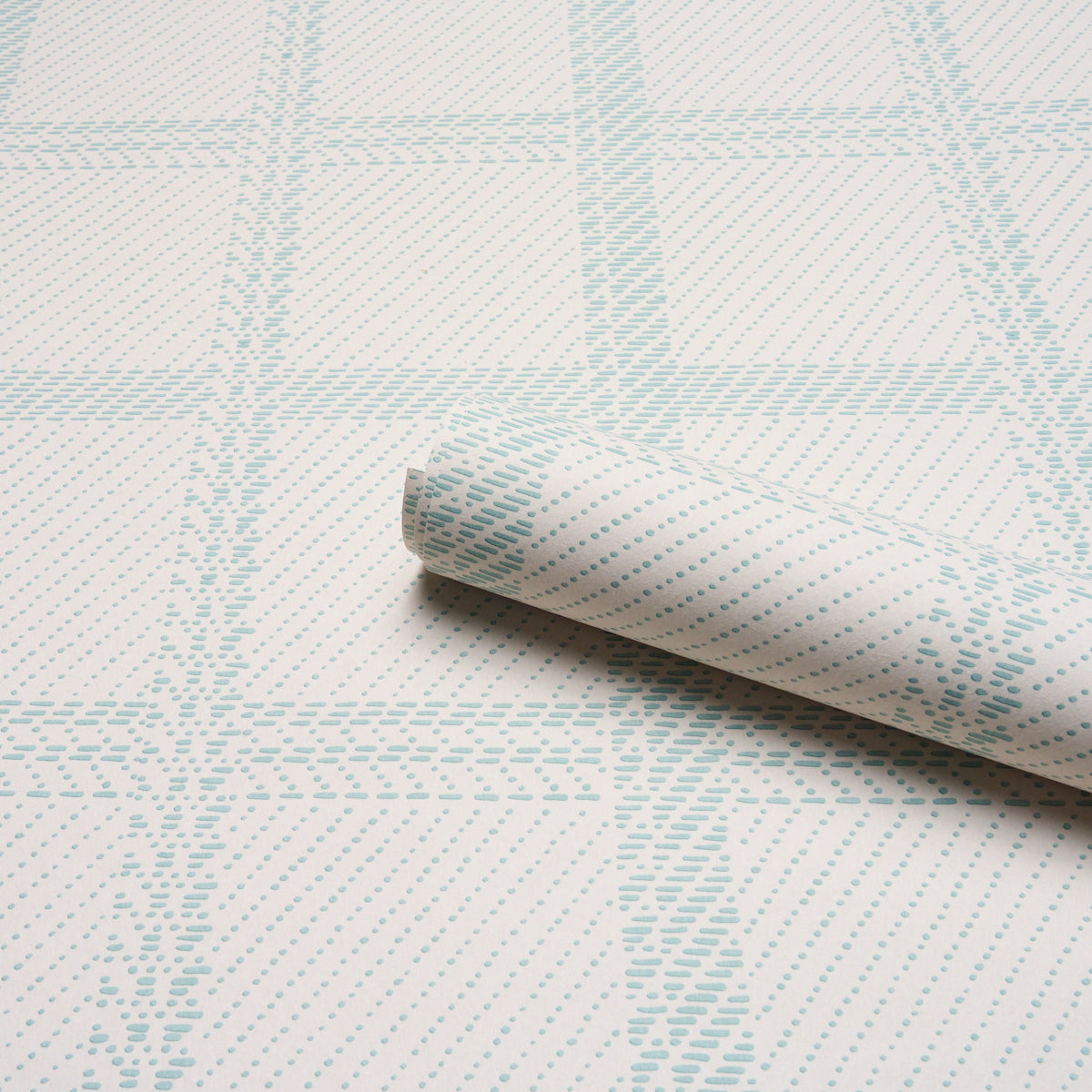 Purchase 5018611 | Vibrato Plaid, Sky - Schumacher Wallpaper