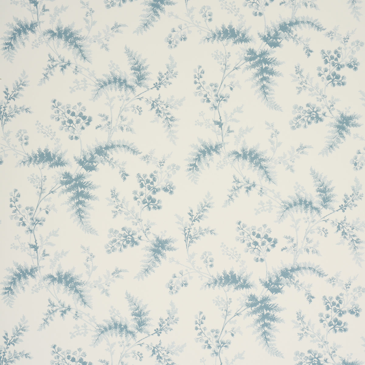 Purchase 5018622 | Maidenhair, Blue - Schumacher Wallpaper
