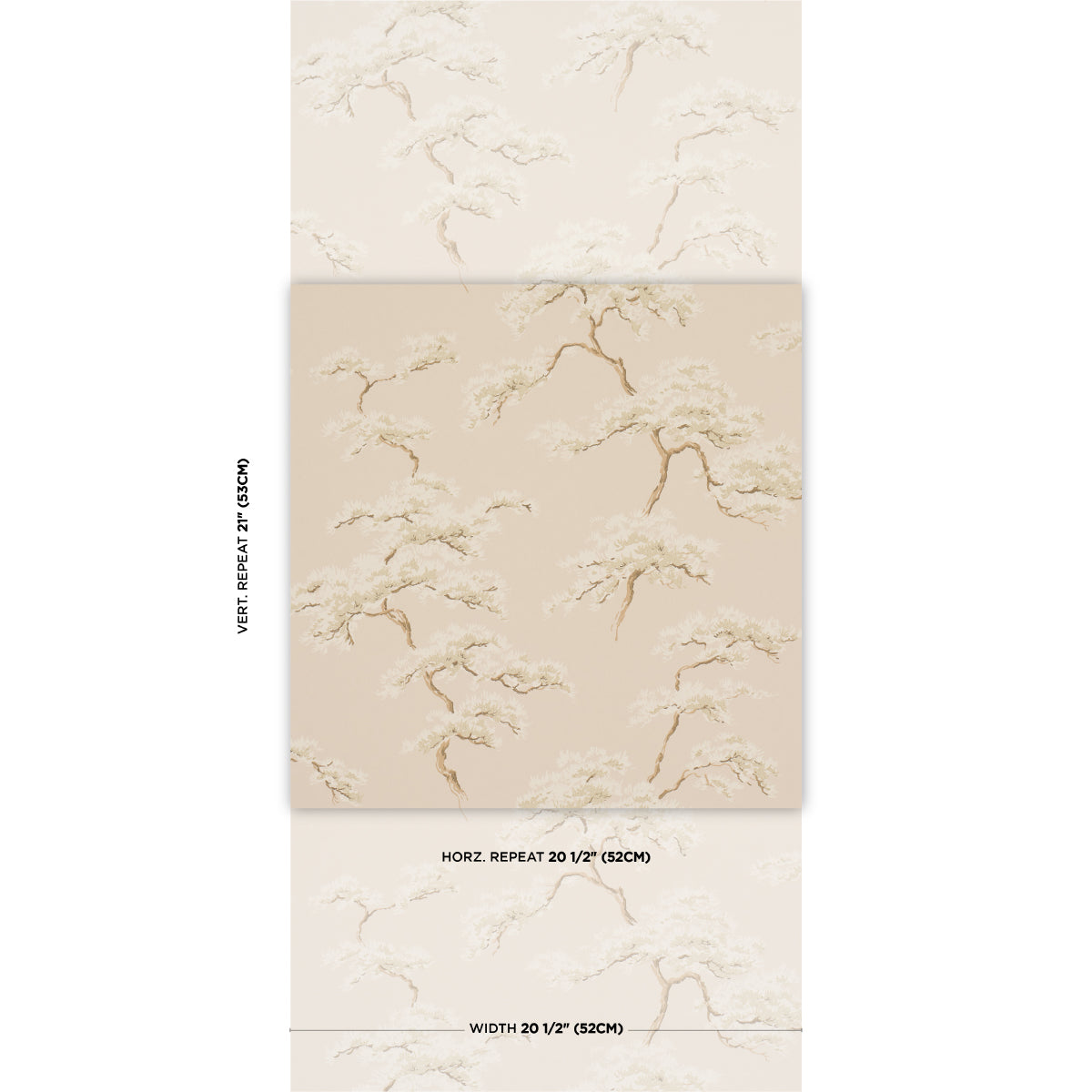 Purchase 5018630 | The Way Through The Woods, Linen - Schumacher Wallpaper