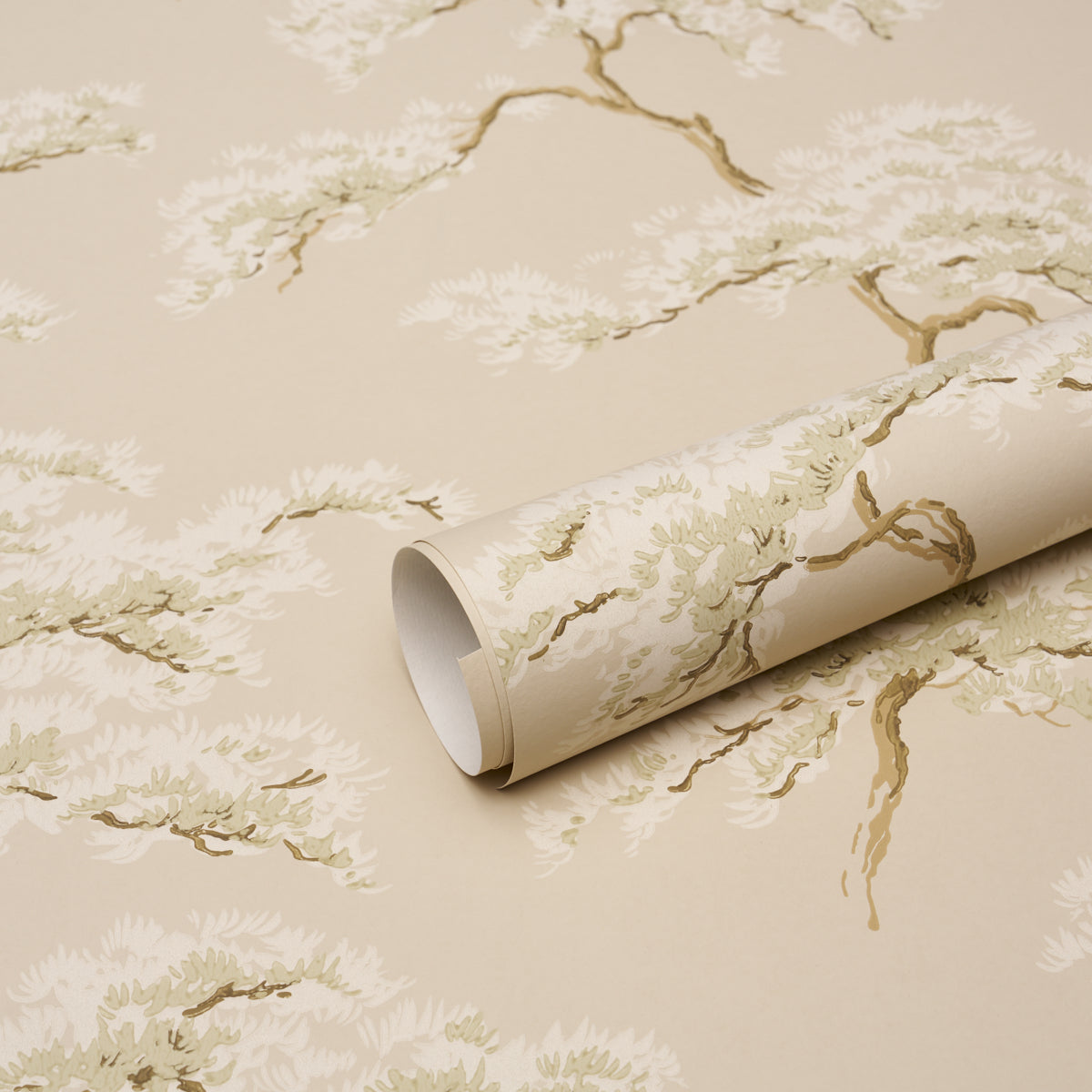 Purchase 5018630 | The Way Through The Woods, Linen - Schumacher Wallpaper