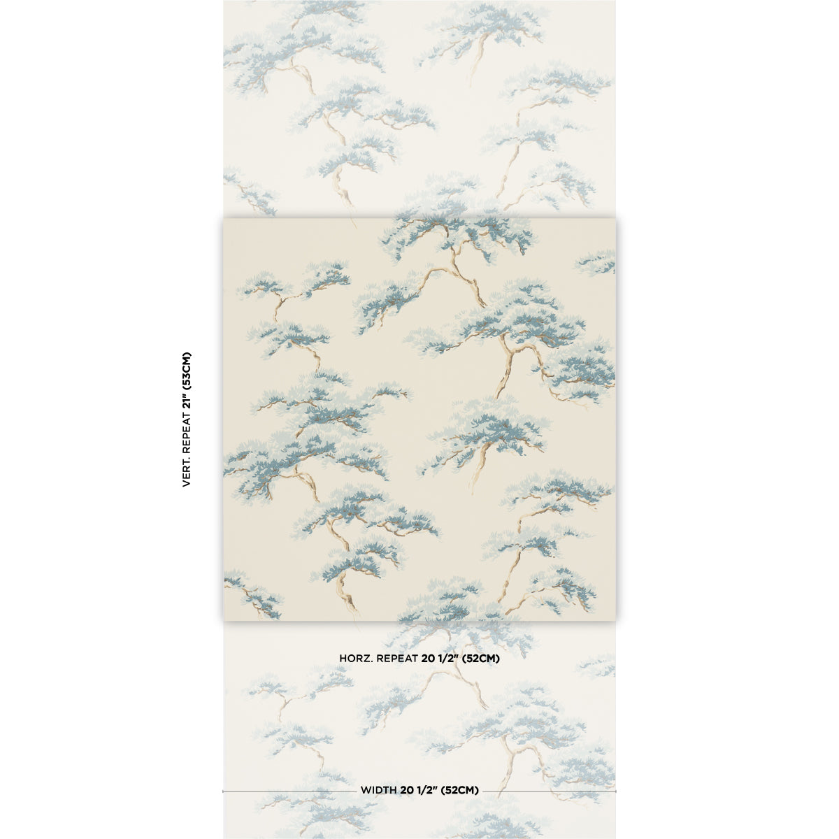 Purchase 5018632 | The Way Through The Woods, Blue - Schumacher Wallpaper