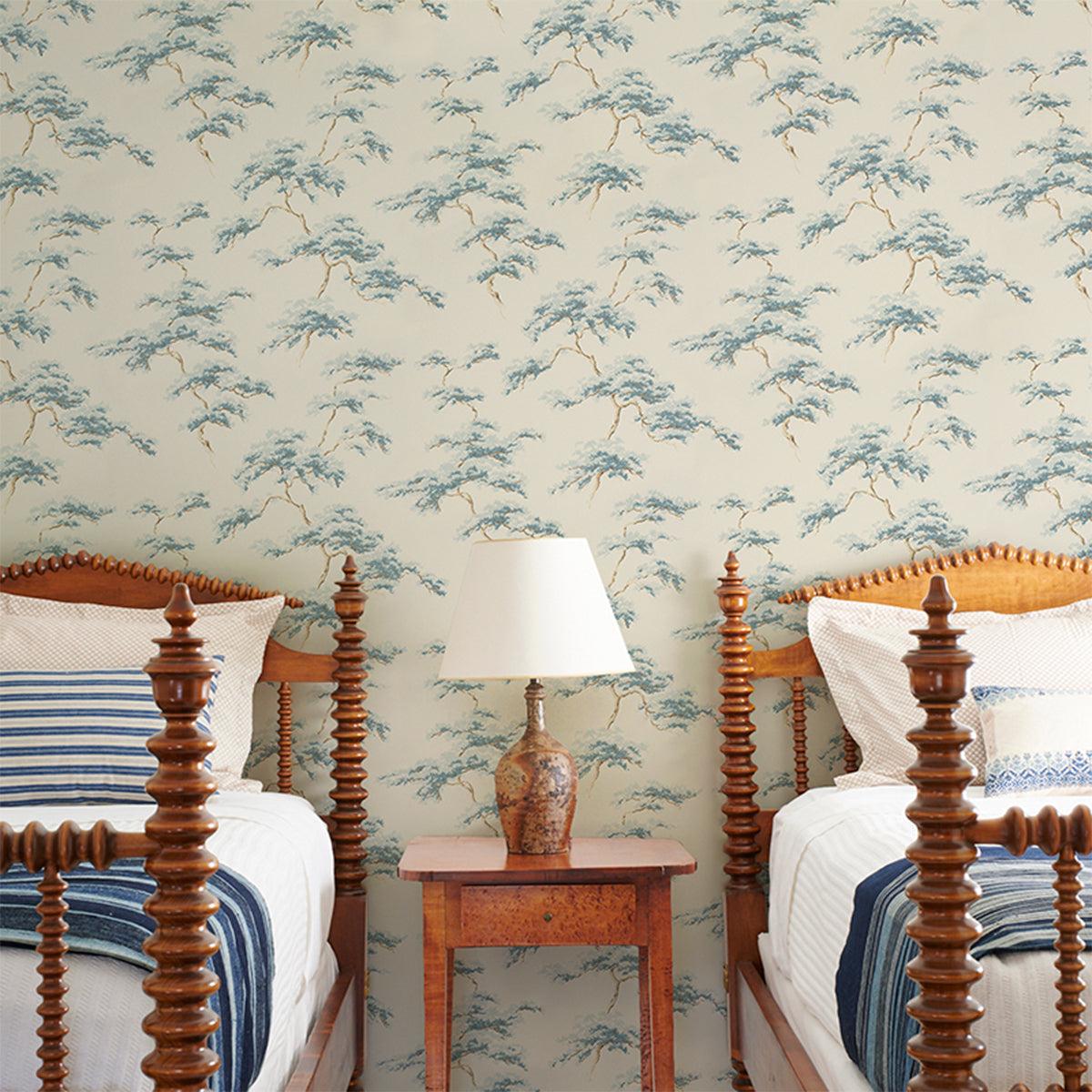 Purchase 5018632 | The Way Through The Woods, Blue - Schumacher Wallpaper