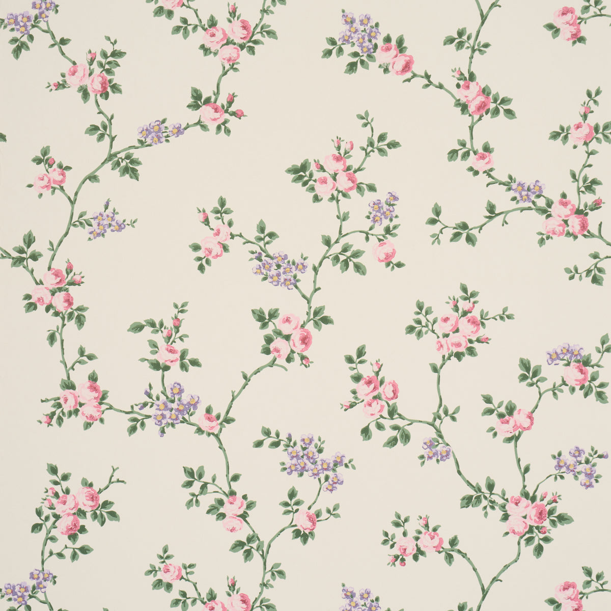 Purchase 5018650 | A Rose Is A Rose Is A Rose, Rose Quartz - Schumacher Wallpaper