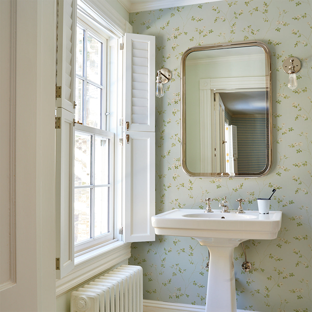 Purchase 5018660 | Lady Of Shalott, Aqua - Schumacher Wallpaper