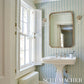 Purchase 5018710 | Woodperry Hand Printed Sisal, Water Blue - Schumacher Wallpaper