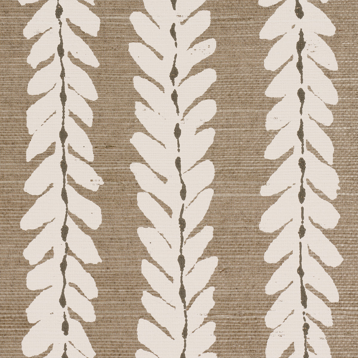 Purchase 5018711 | Woodperry Hand Printed Sisal, Flax - Schumacher Wallpaper