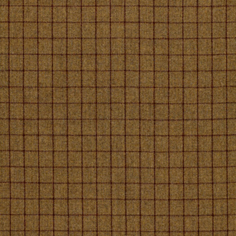 View 50322 Saville Flannel Check Khaki by Schumacher Fabric