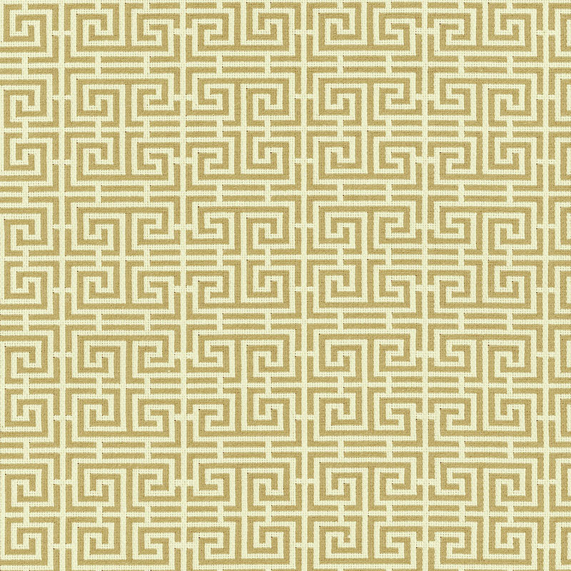 Select 54953 Chinois Fret Camel / Cream by Schumacher Fabric