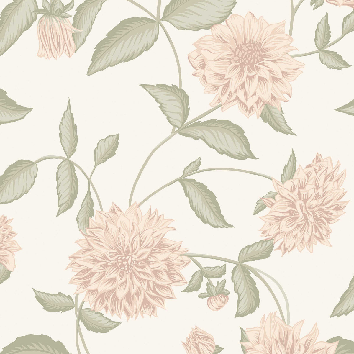 Purchase 5718 |  Dahliadröm, Blush - Borastapeter Wallpaper