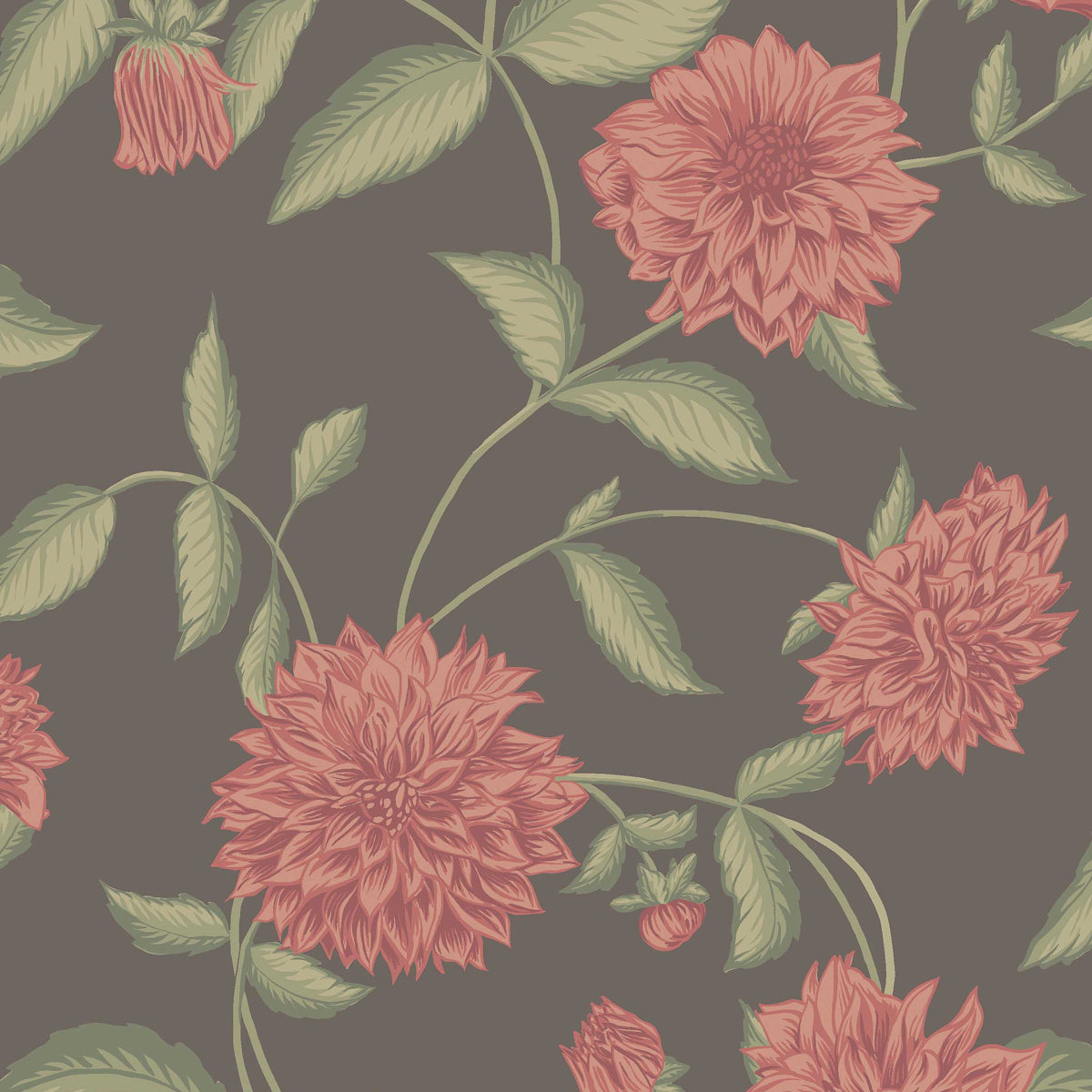 Purchase 5719 |  Dahliadröm, Fuchsia - Borastapeter Wallpaper